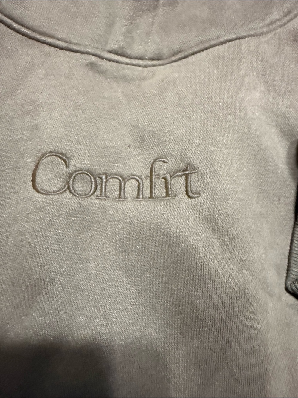 Comfit Women's Embroidered Pullover Sweater in Taupe